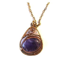 Purple Stone Necklace